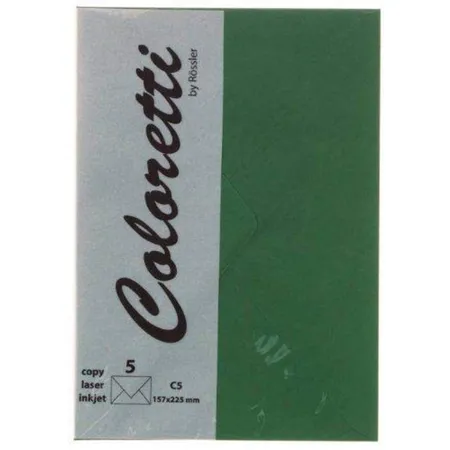 Rössler Coloretti Briefumschläge, C5, forest, 5 Stück