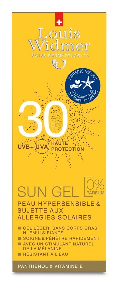 LOUIS WIDMER Sun Gel Gel LSF30 ohne Parfum 100 ml