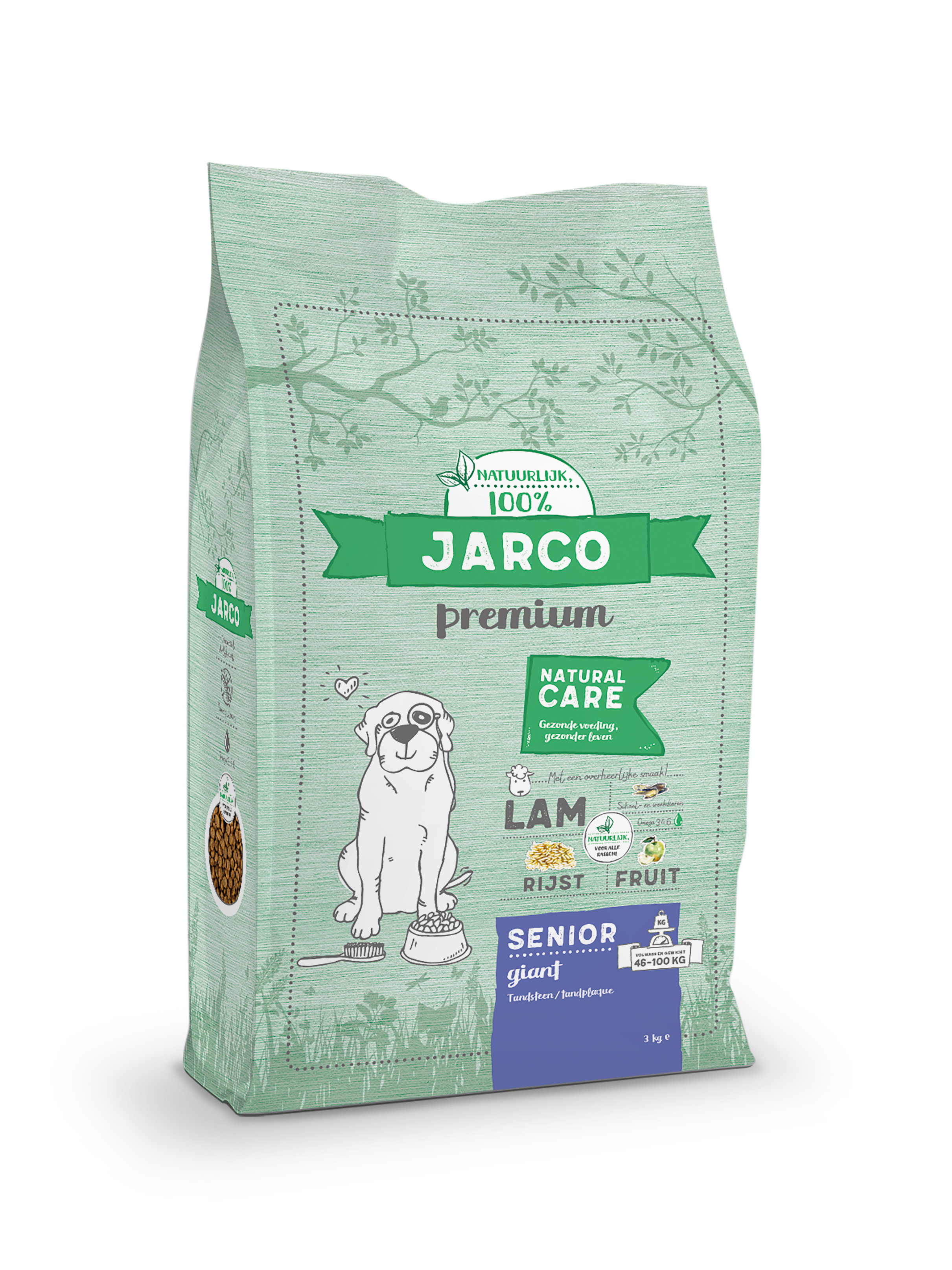 Jarco Dog Giant Senior - Hondenvoer - 12.5 Kilogram - groente, lam, rijst