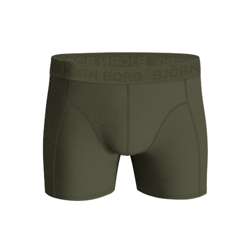 Björn Borg Cotton Stretch 5-pak Boxershorts, Sort/Blå/Grøn/Rød, M