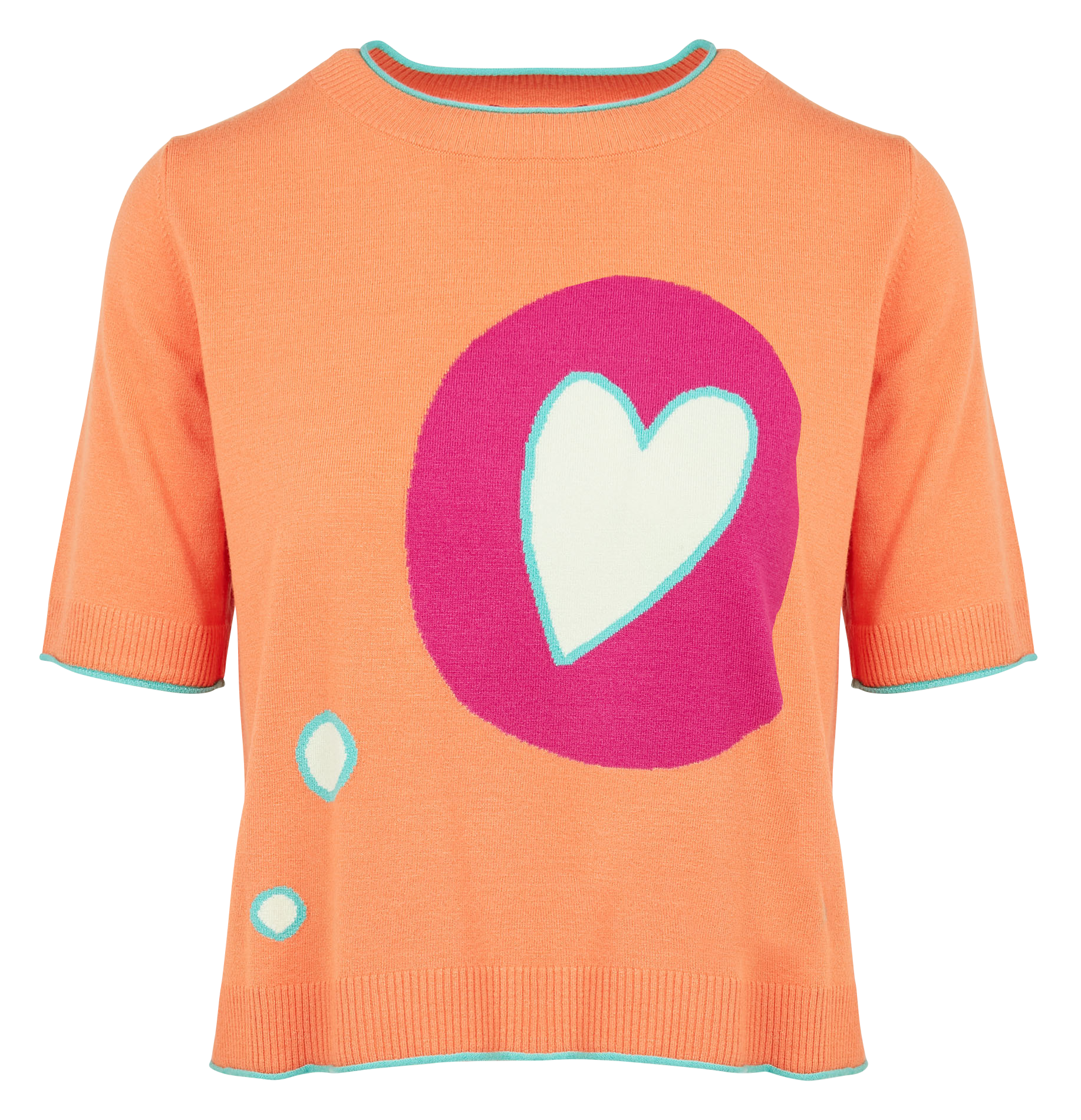 SABA - Top col rond à motif| Orange