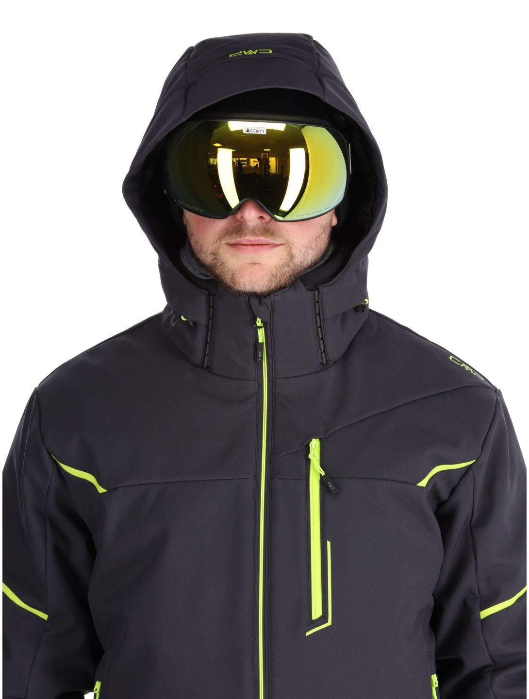 33W0897 softshell ski-jas heren