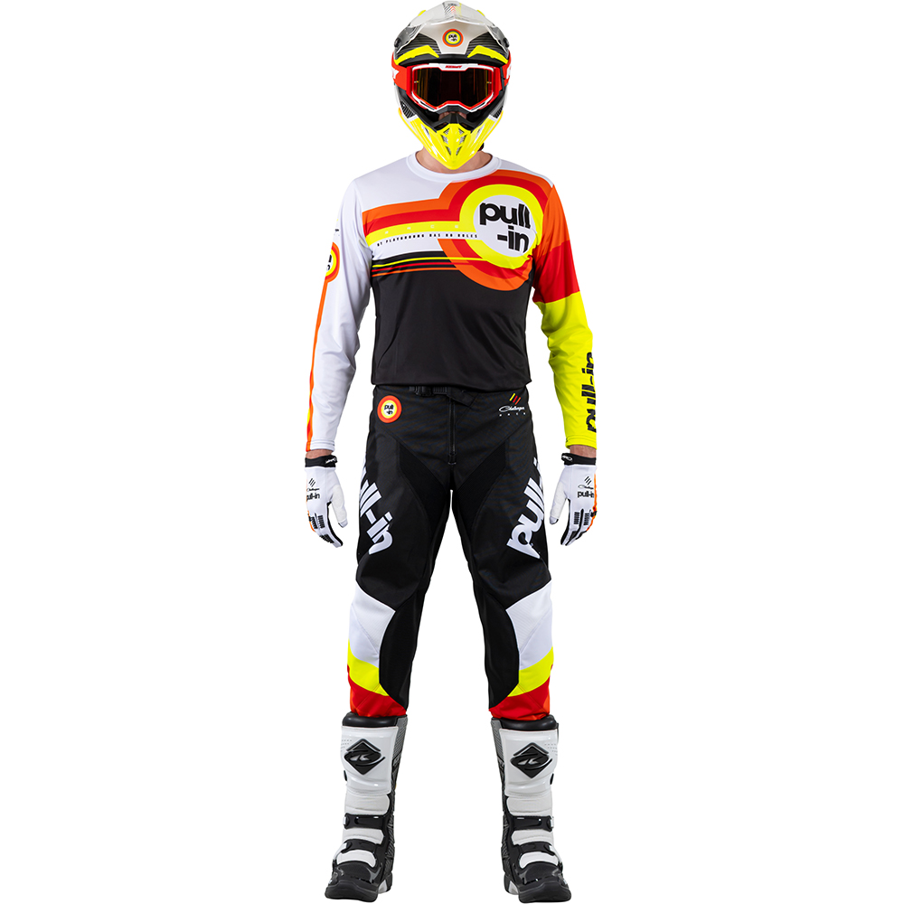 pull-in - Maillot Race - 2023 Noir / Blanc / Rouge / Jaune