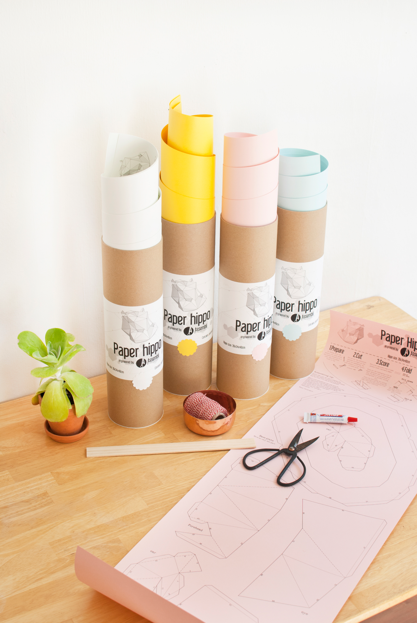 UC_Assembli DIY kit Neushoorn Wit