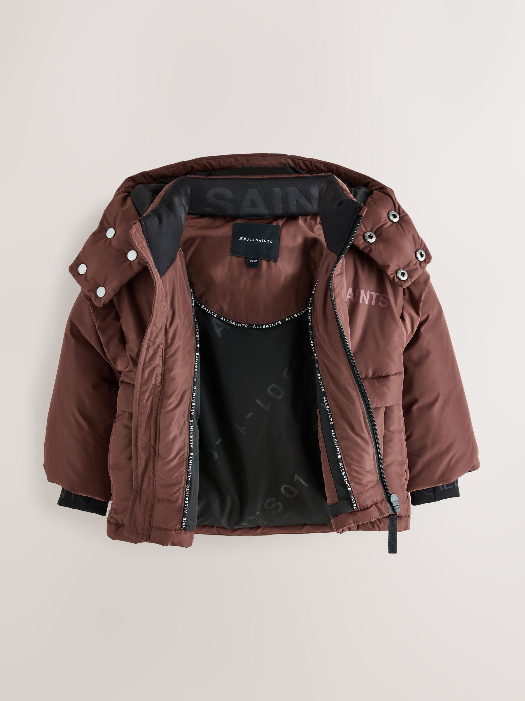 smALLSAINTS Boys Logo Padded Younger Coat