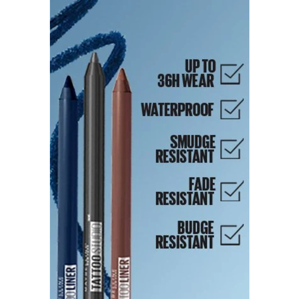 Maybelline Tattoo Liner Gel Waterproof Oogpotlood 970 Polished White1,3 gr