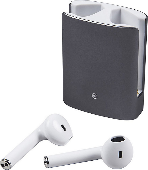 Ecouteurs connectés Bluetooth boîtier gris