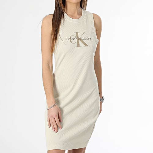 Robe Débardeur Femme Mineral Dye Rib 1563 Beige
