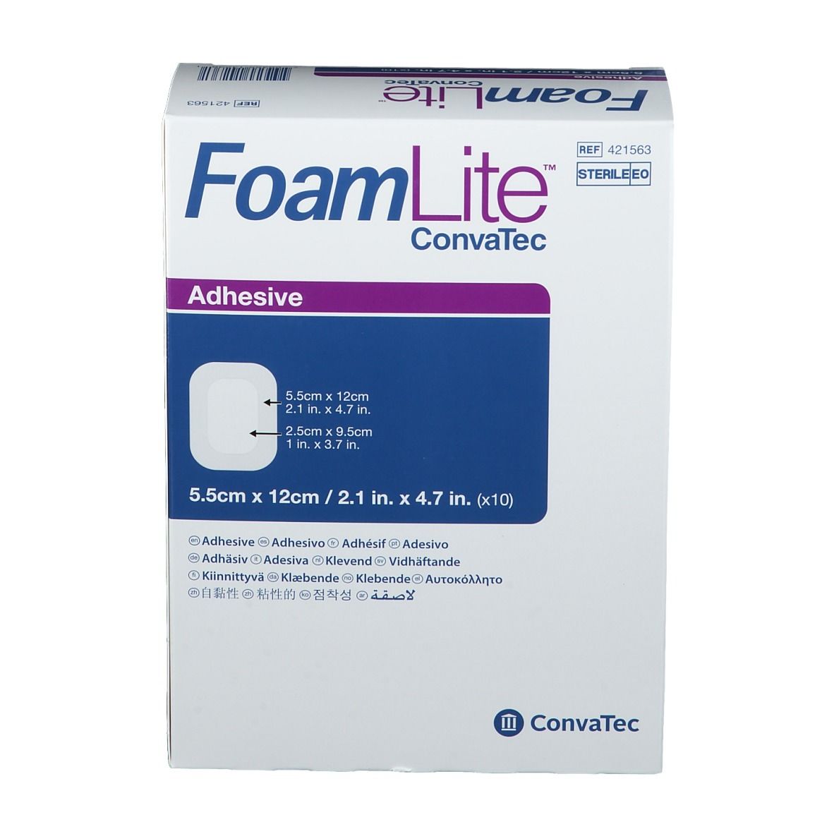 Foam Lite ConvaTec Adhesive 5,5 x 12 cm