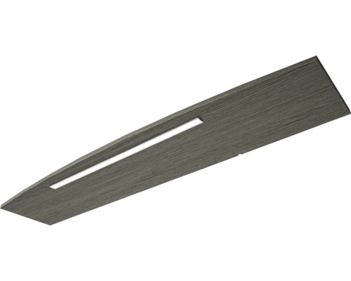 Badkamermeubelset Pelipal serie 4010, afmetingen (B x H x D): 122 x 200 x 48 cm, fronten in grafietstructuur, 4-delige badkamermeubelset inclusief witte keramische wastafel, keramische wastafelkast en spiegelkast met LED-verlichting.