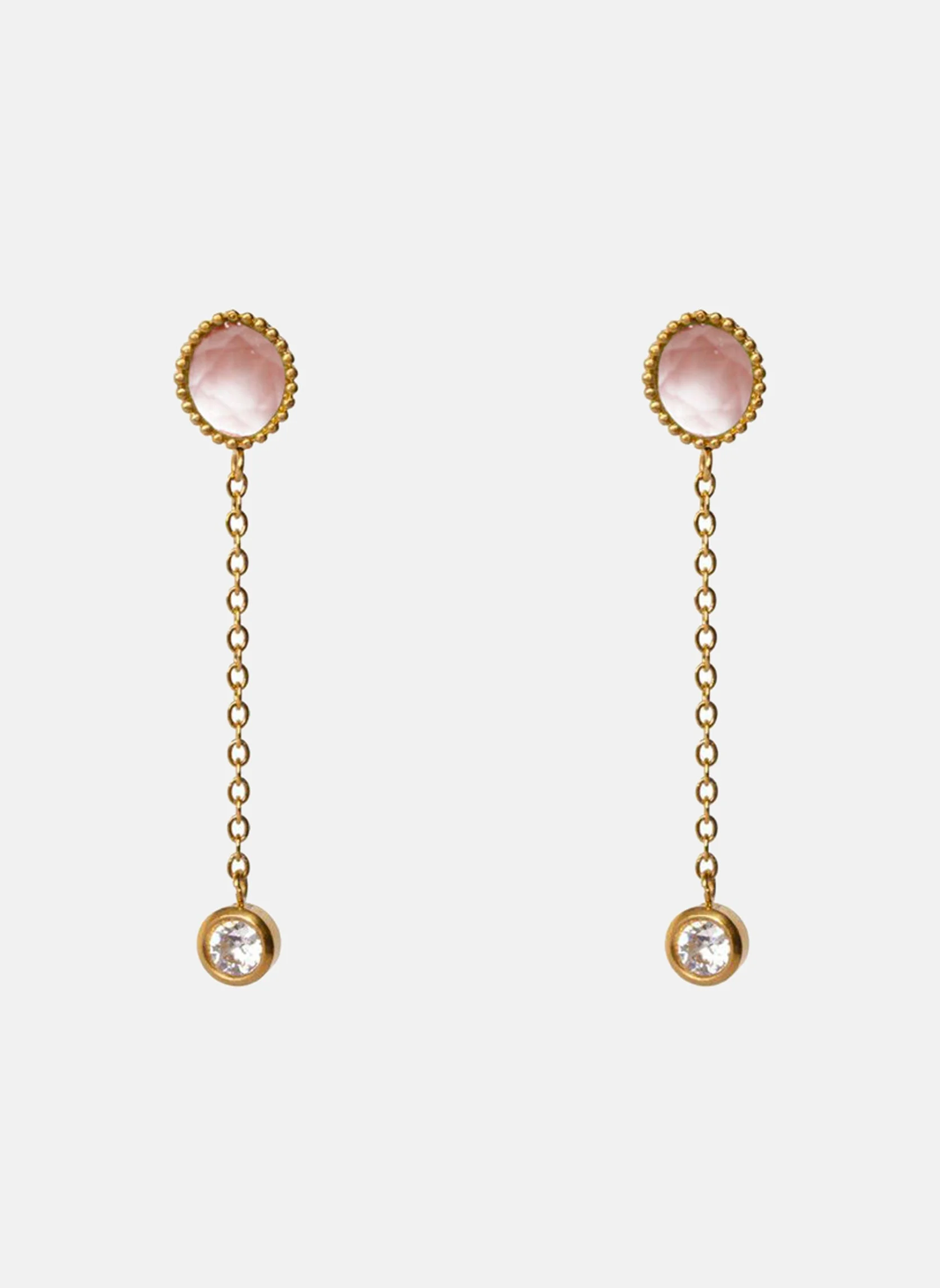 CLIO - Boucles d'oreilles pendantes clio | Rose