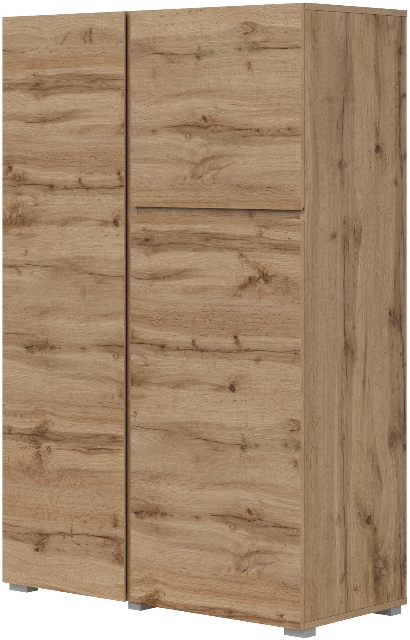 INOSIGN Highboard »Metric, Breite 92cm, moderne grifflose Hochkommode 3 Türen,Highboard« Hochschrank mit viel Stauraum, Einlegeböden verstellbar, Türkommode