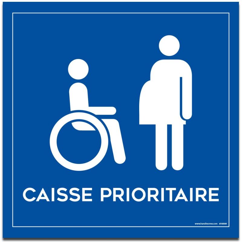 Panneau à suspendre caisse prioritaire