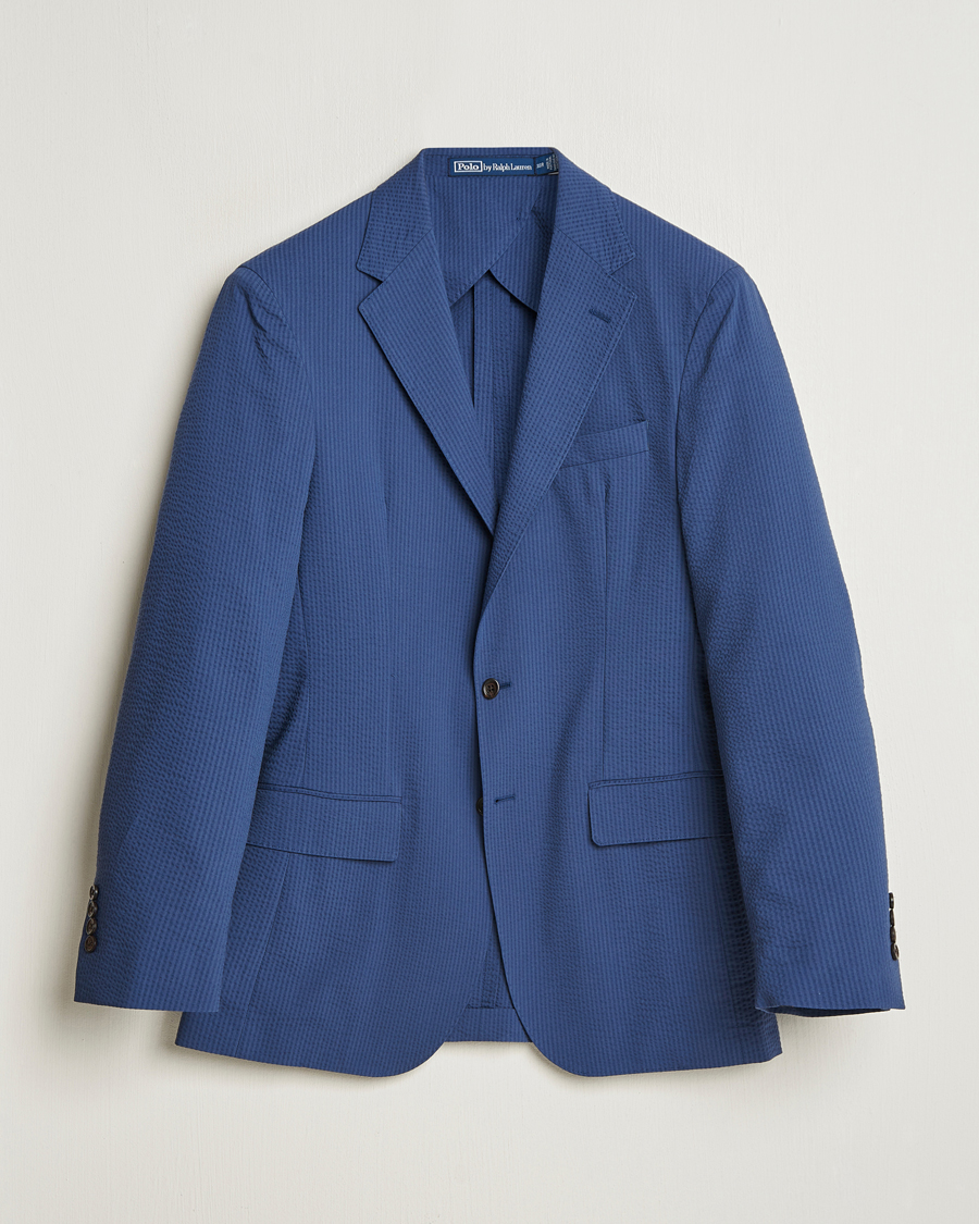 Polo Ralph Lauren Seersucker Sportcoat Blue Sea