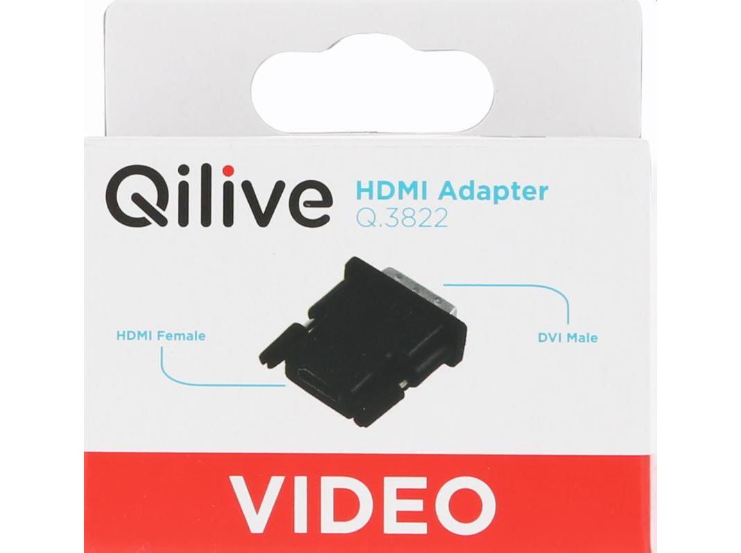 ADAPTADOR HDMI QILIVE Q3822 G4218021 HDMI F A-DVI D M