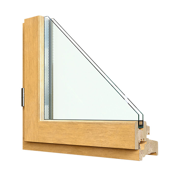 Fenêtre bois 1 vantail GoodHome - l.60 x h.95 cm, tirant gauche