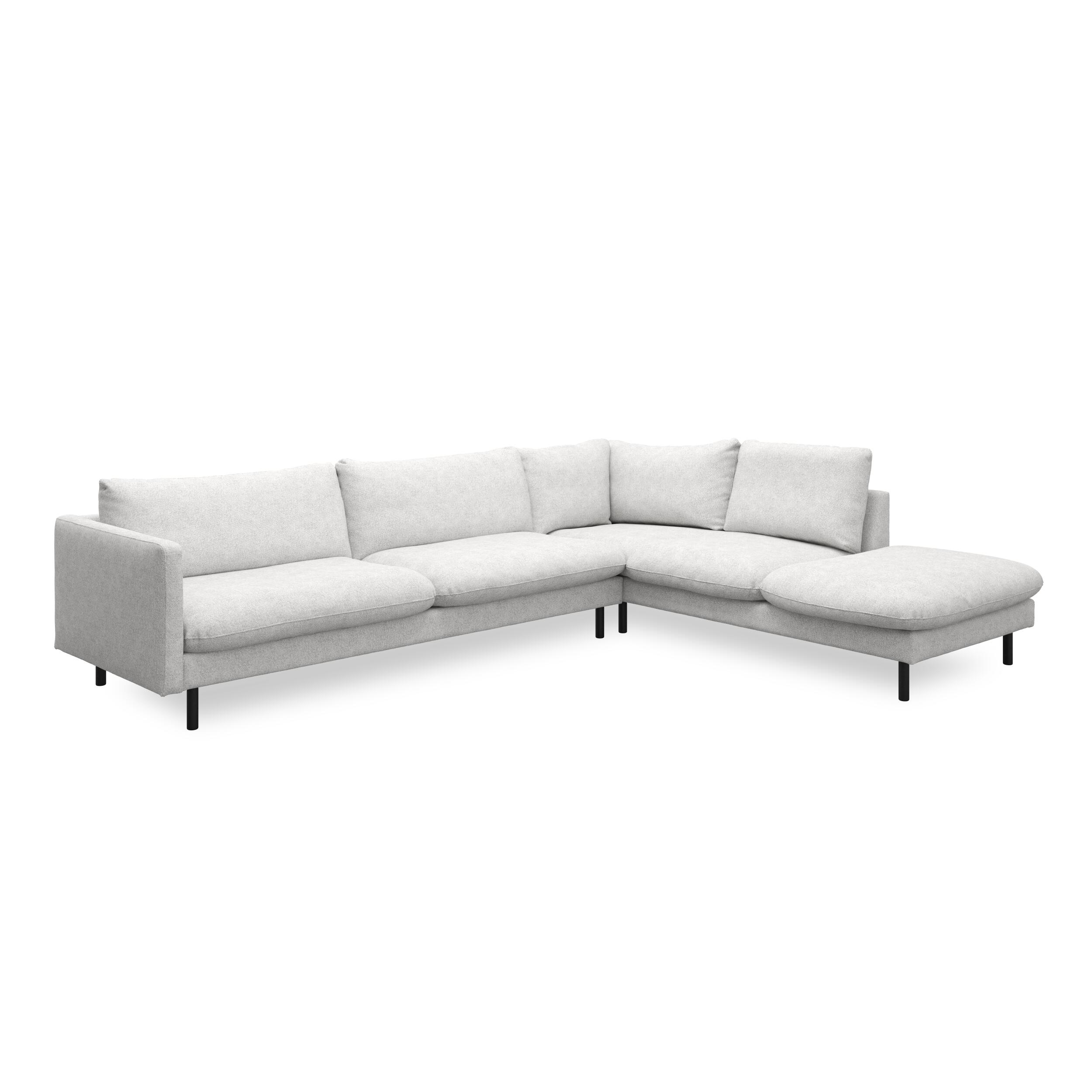 Bjorn højrevendt sofa med pufafslutning