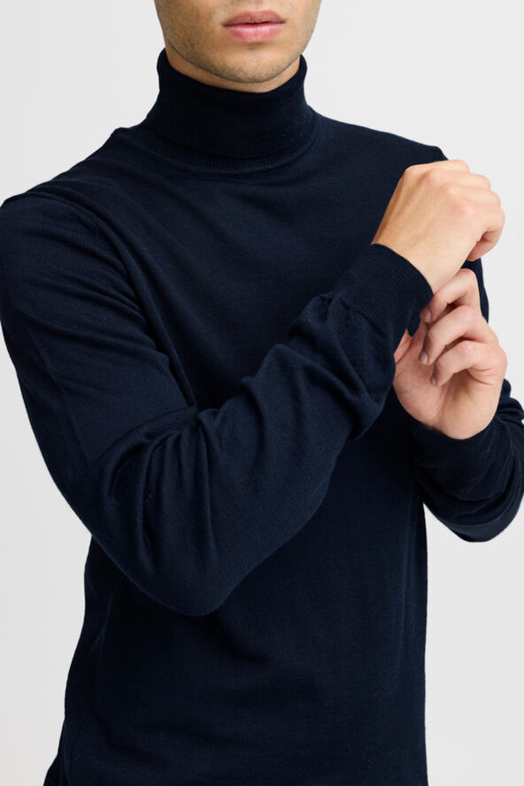Casual Friday CFKONRAD Merino Roll Neck Knit Navy