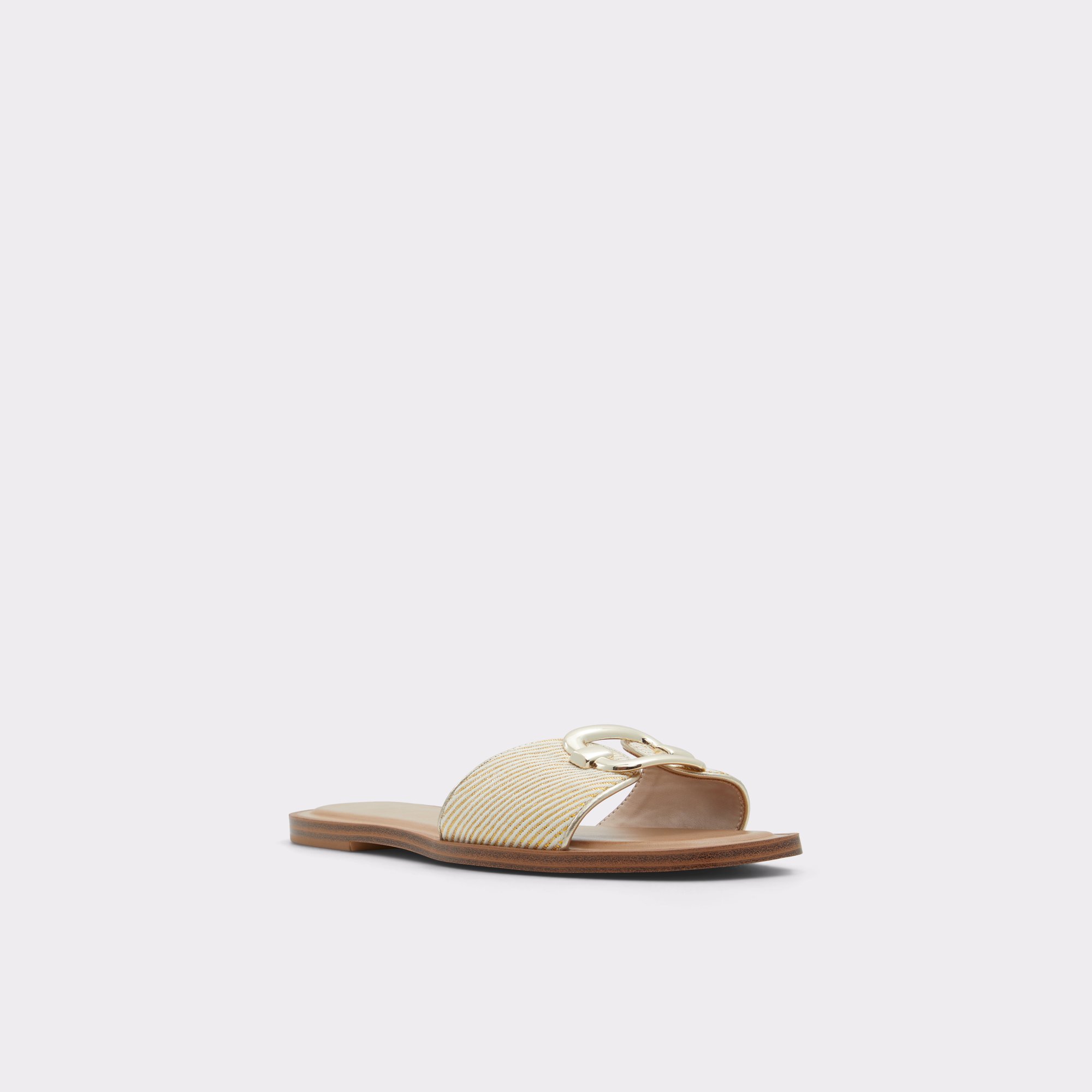 Glaeswen Light Beige Women Flat Sandals