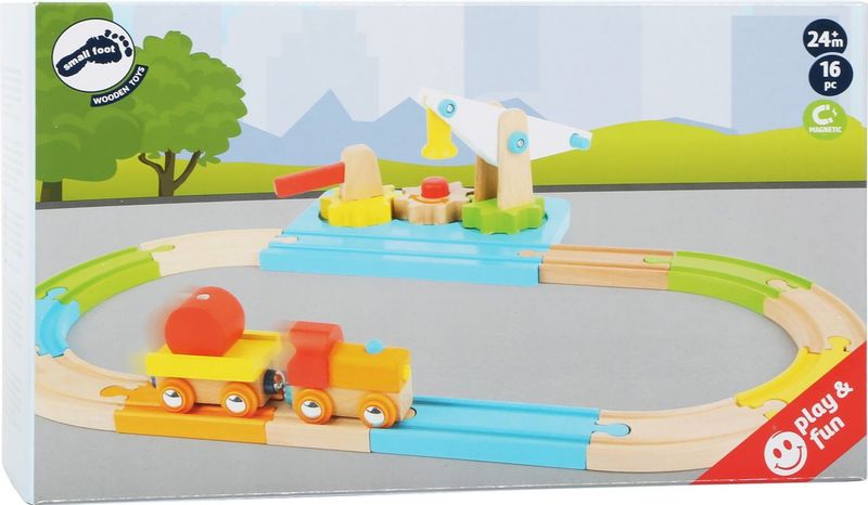 small foot - Junior Crane Wooden Toy Train