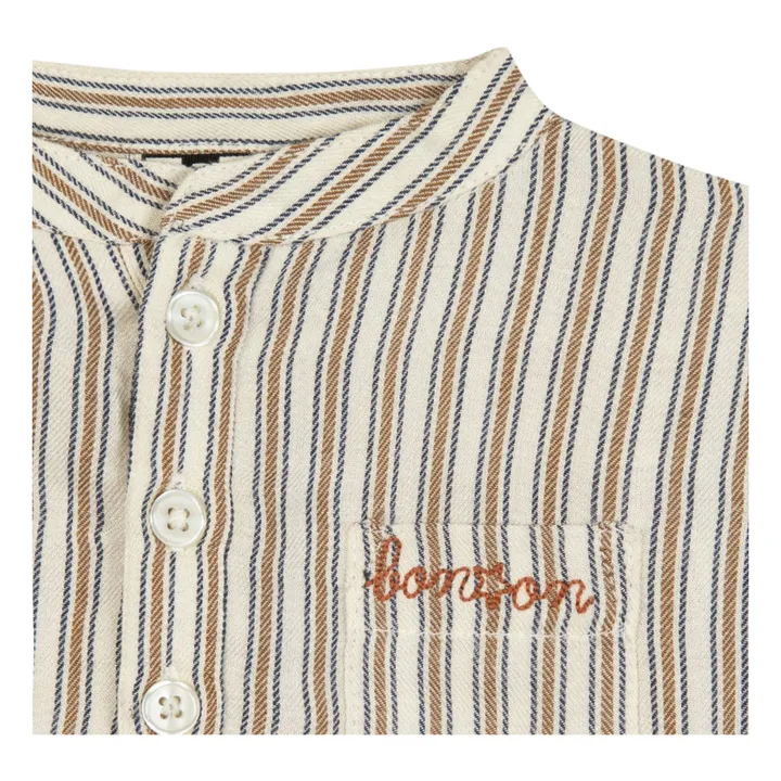Bonton Kurta Matt Rayée | Taupe