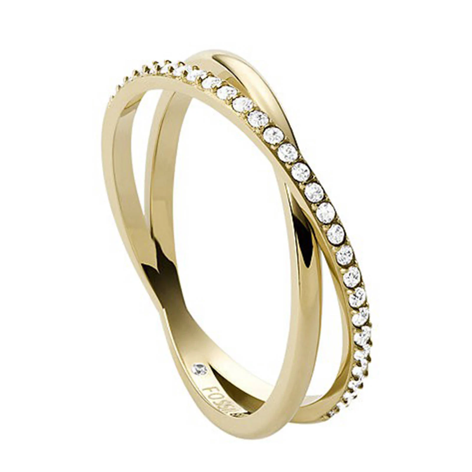 Fossil ring JF03752710 Vintage Iconic goudkleurig