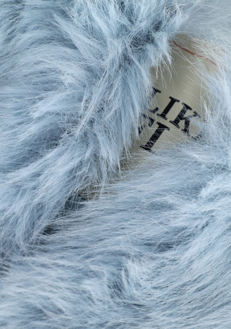LIKE FLO lichtblauwe like flo faux fur jas f208-5398