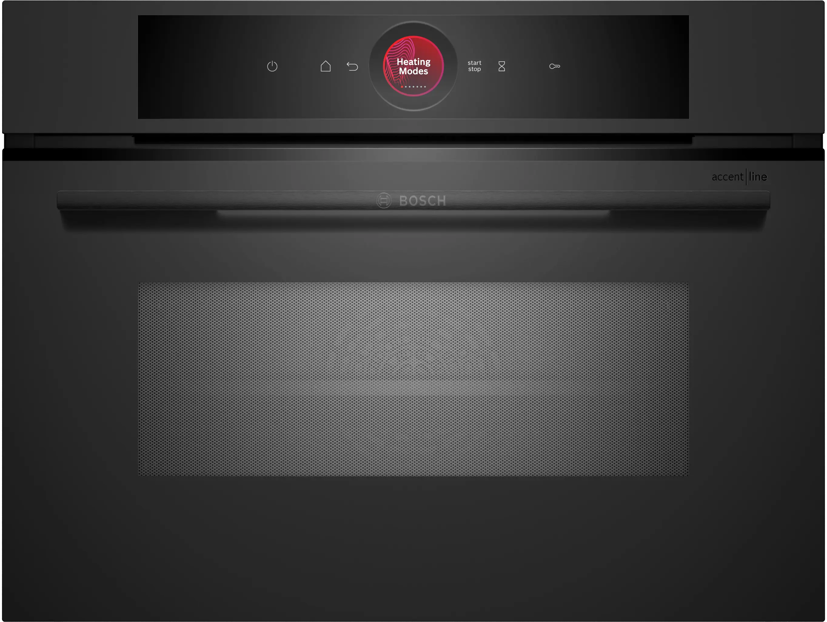 Serie 8 Compacte bakoven met magnetron 60 x 45 cm Mat zwart