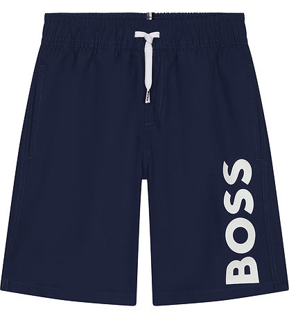 BOSS Badeshorts - Navy m. Weiß