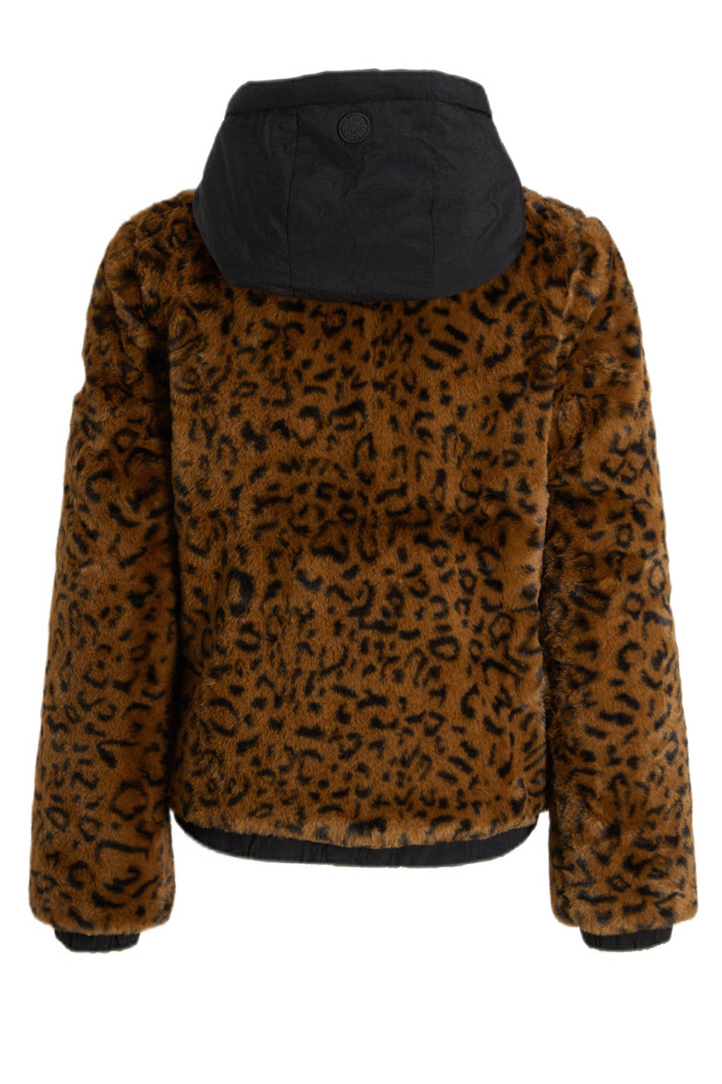 LOOXS reversible imitatiebont winterjas met panterprint bruin/zwart