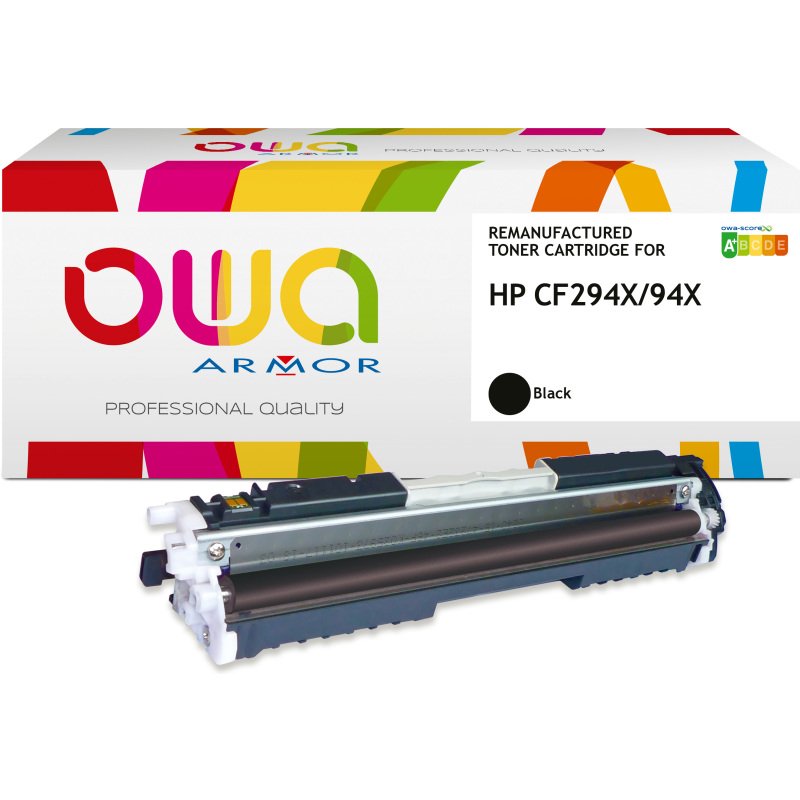 Toner remanufacturé OWA - haute capacité - Noir - pour HP 94X