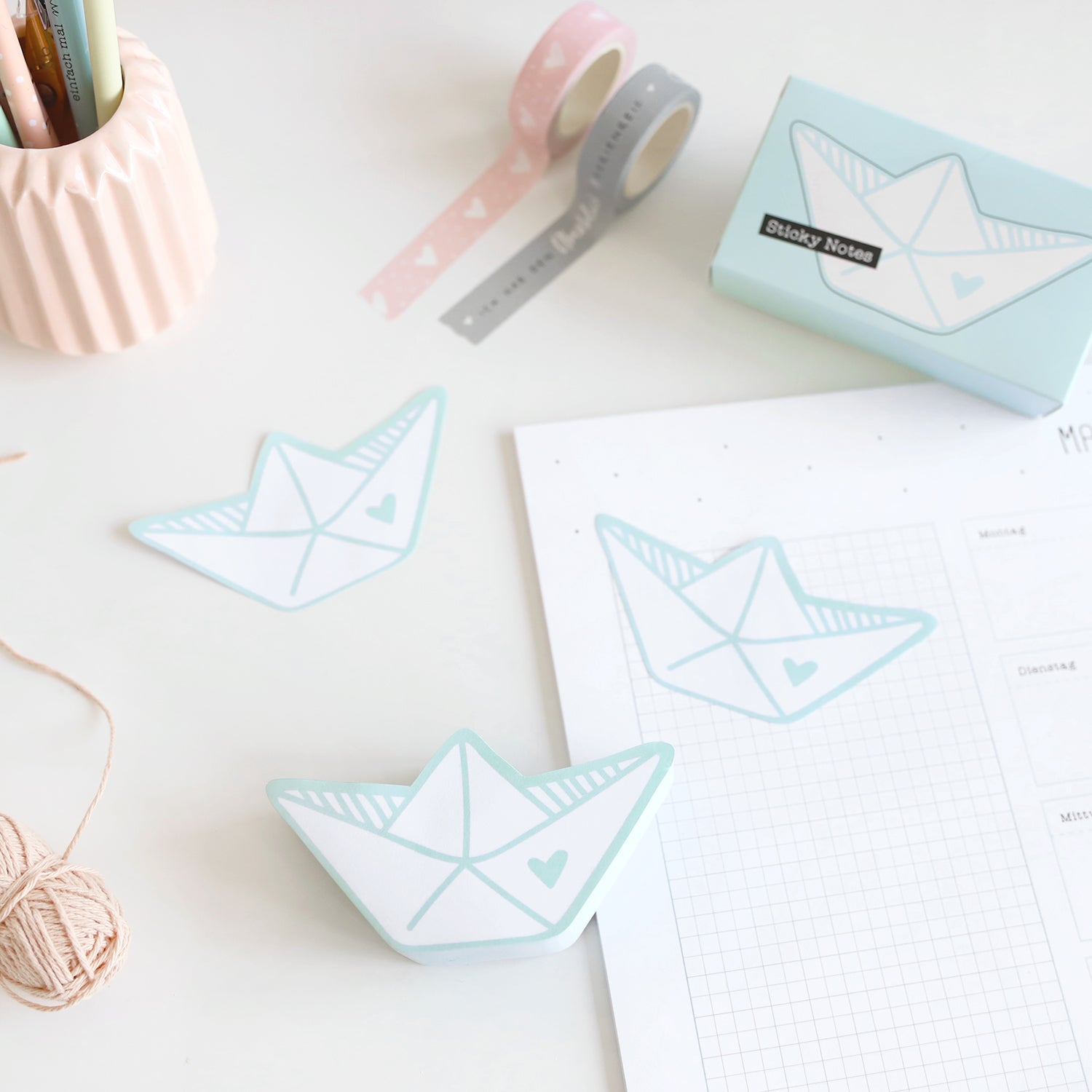 Sticky Notes „Schiffchen