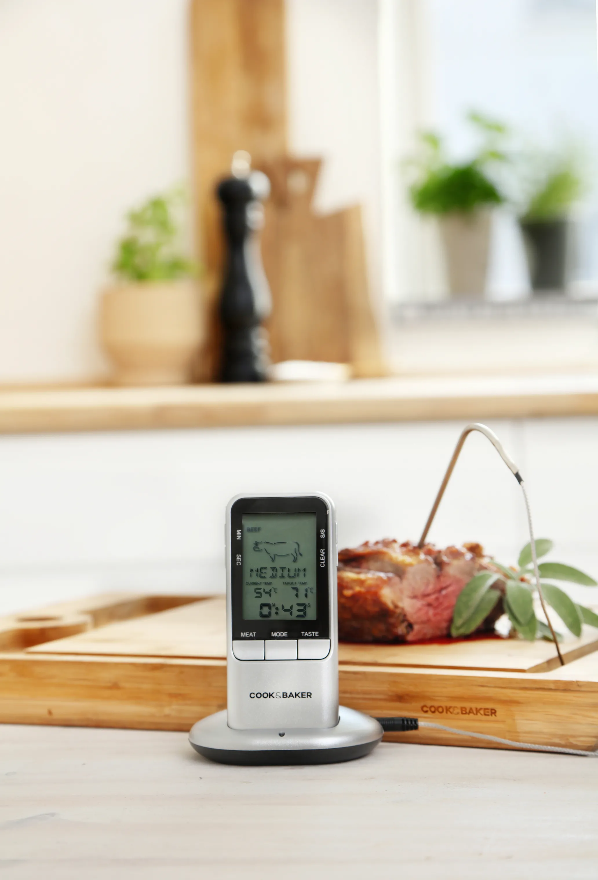 Cook & Baker Trådløst Stegetermometer