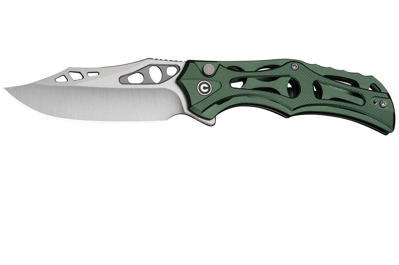 Civivi Biophase C23083-1 Satin Nitro-V, Green Aluminum, zakmes