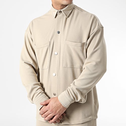 Ensemble Surchemise Et Pantalon Jogging LL610 Beige