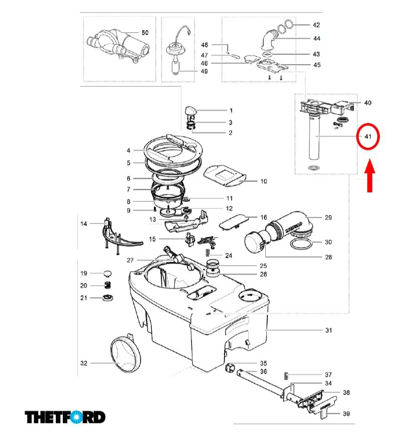 Pump out system insert