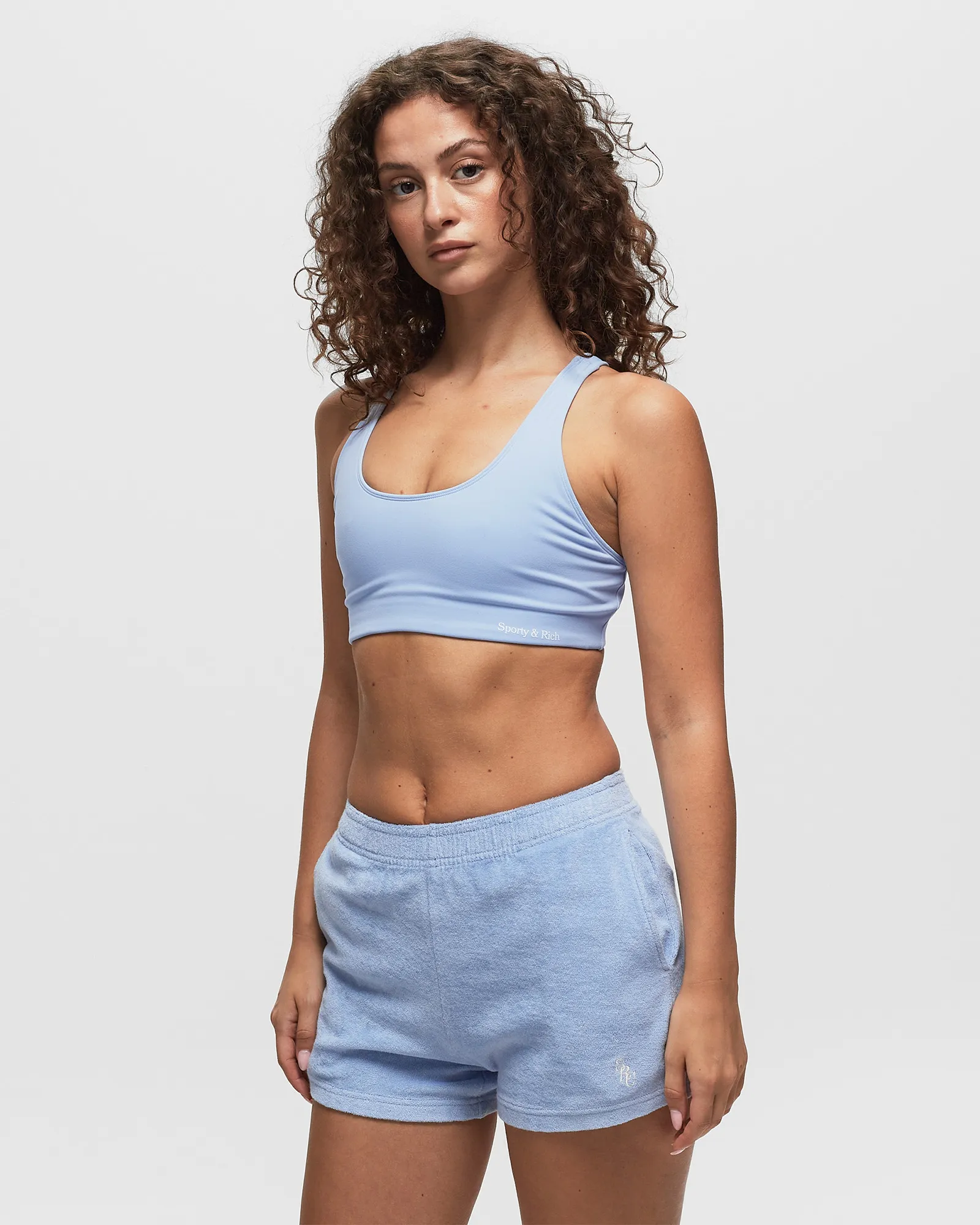 Sporty & Rich Serif Logo Sports Bra