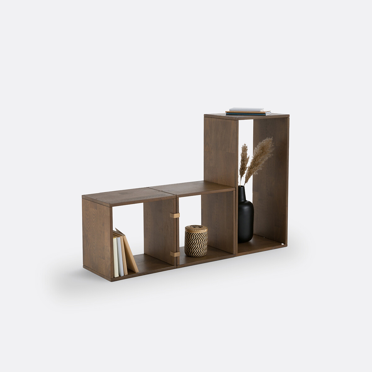 LA REDOUTE INTERIEURS<br>Cubo de arrumação, conjunto de 2, carvalho maciço, Edgar