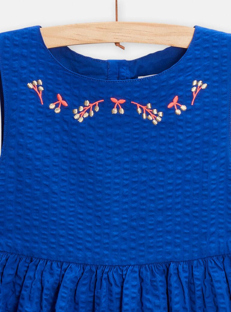 Robe bleu pour fille