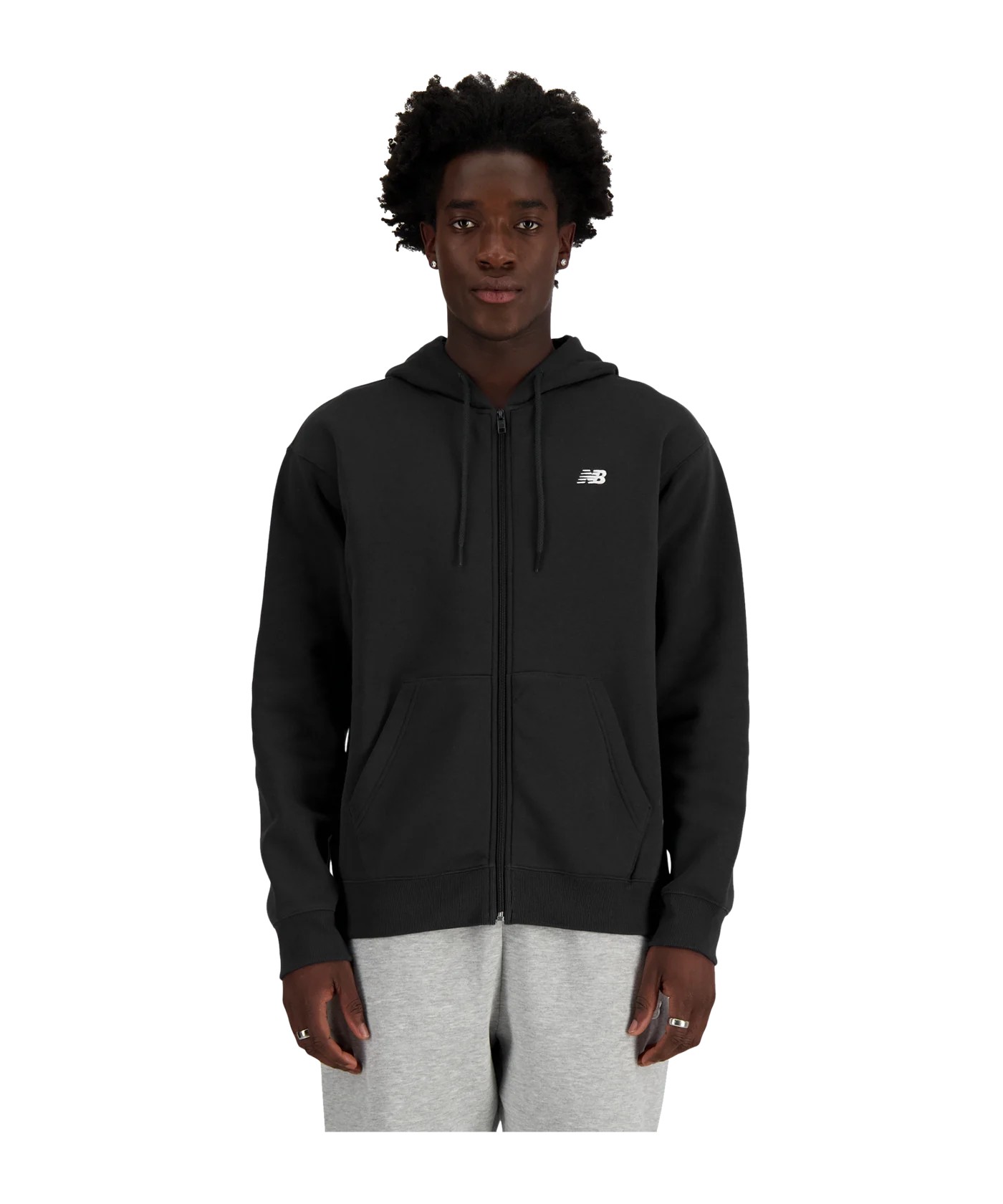 New Balance Essentials Logo Frenc Terry Kapuzenjacke FBK