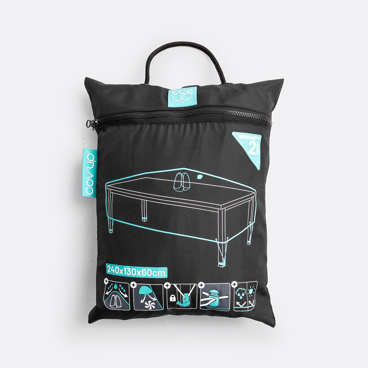 LA REDOUTE INTERIEURS<br>Capa protetora para mesa de jardim L240, Pext