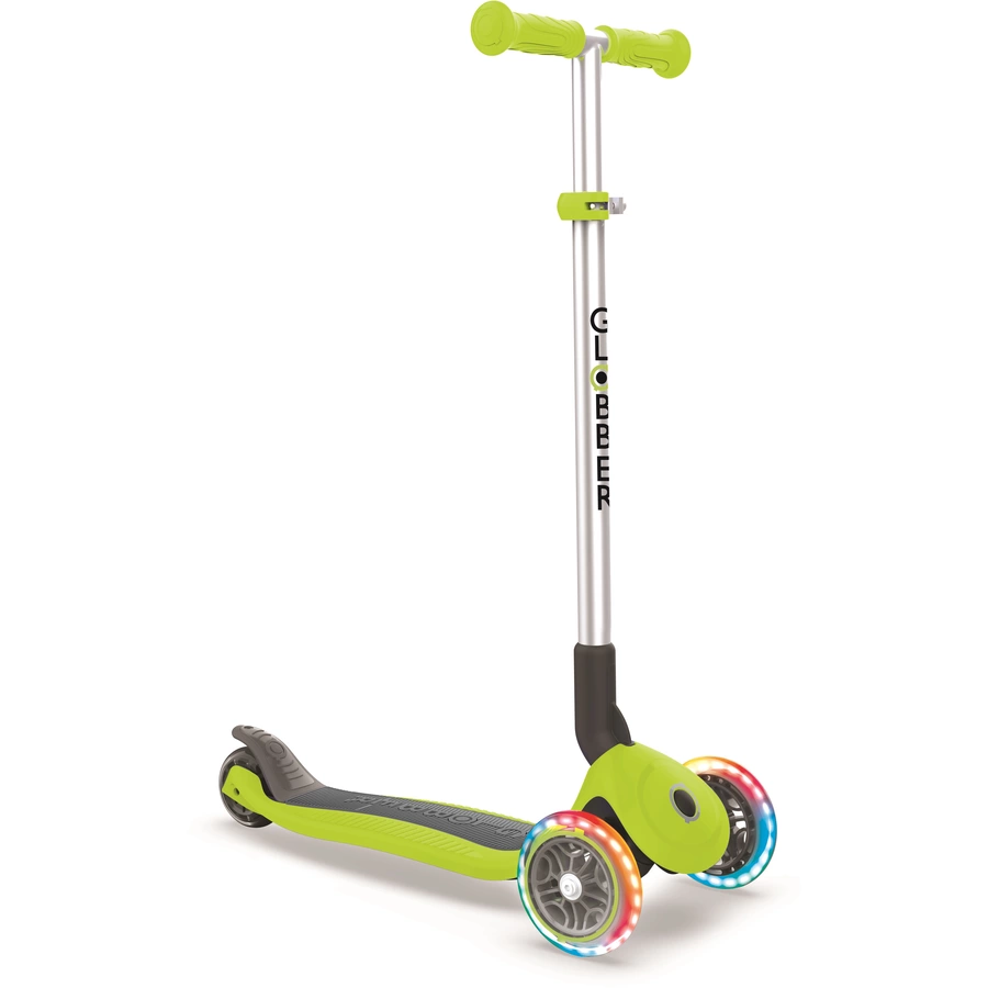 Globber Scooter Primo Foldable mit Leuchtrollen, grün