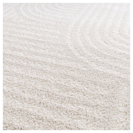 Tapis de salon - small circle line - beige et écru - 160 x 230 cm