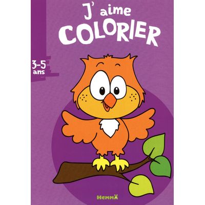 J'aime colorier (3-5 ans) - hibou