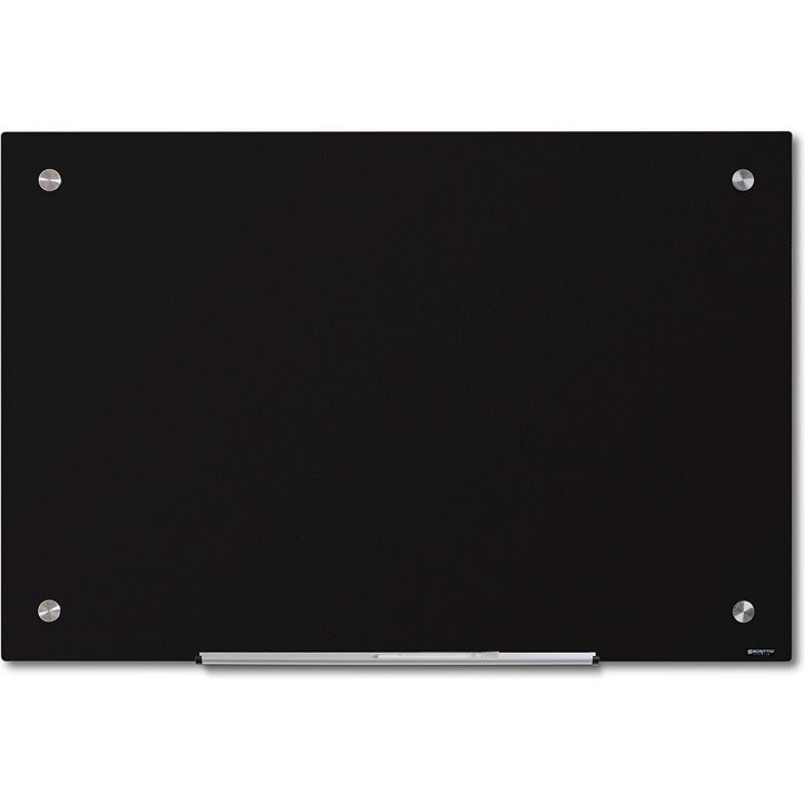 Scritto® Tableau de Verre Noir 90 x 60 cm