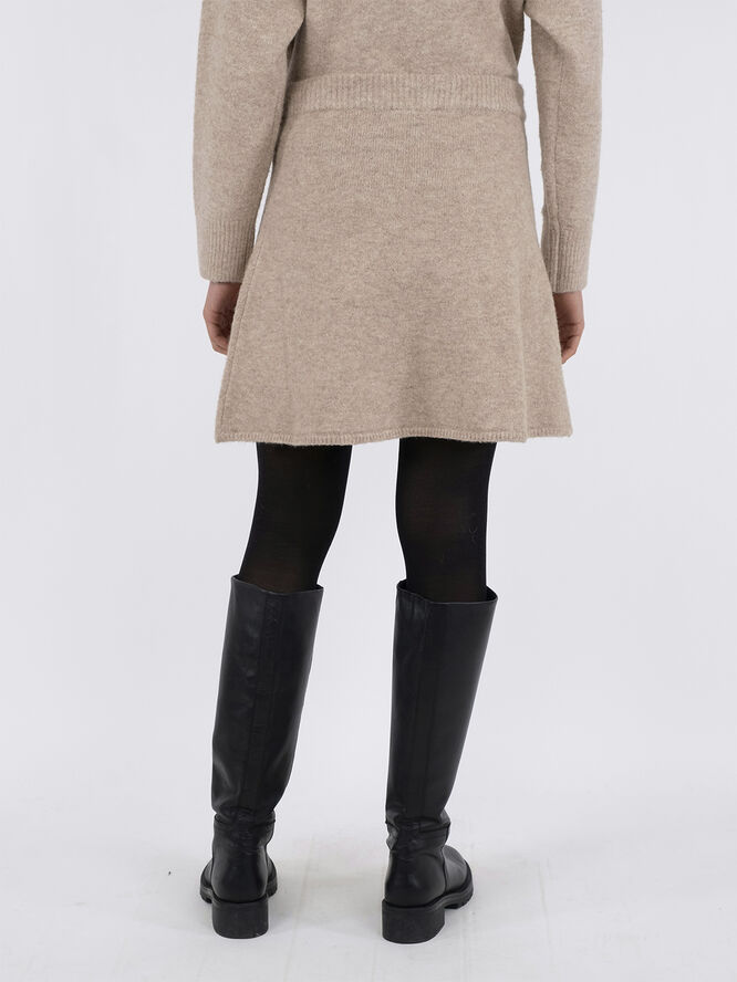 Neo Noir Gisa Knit Skirt Sand melange