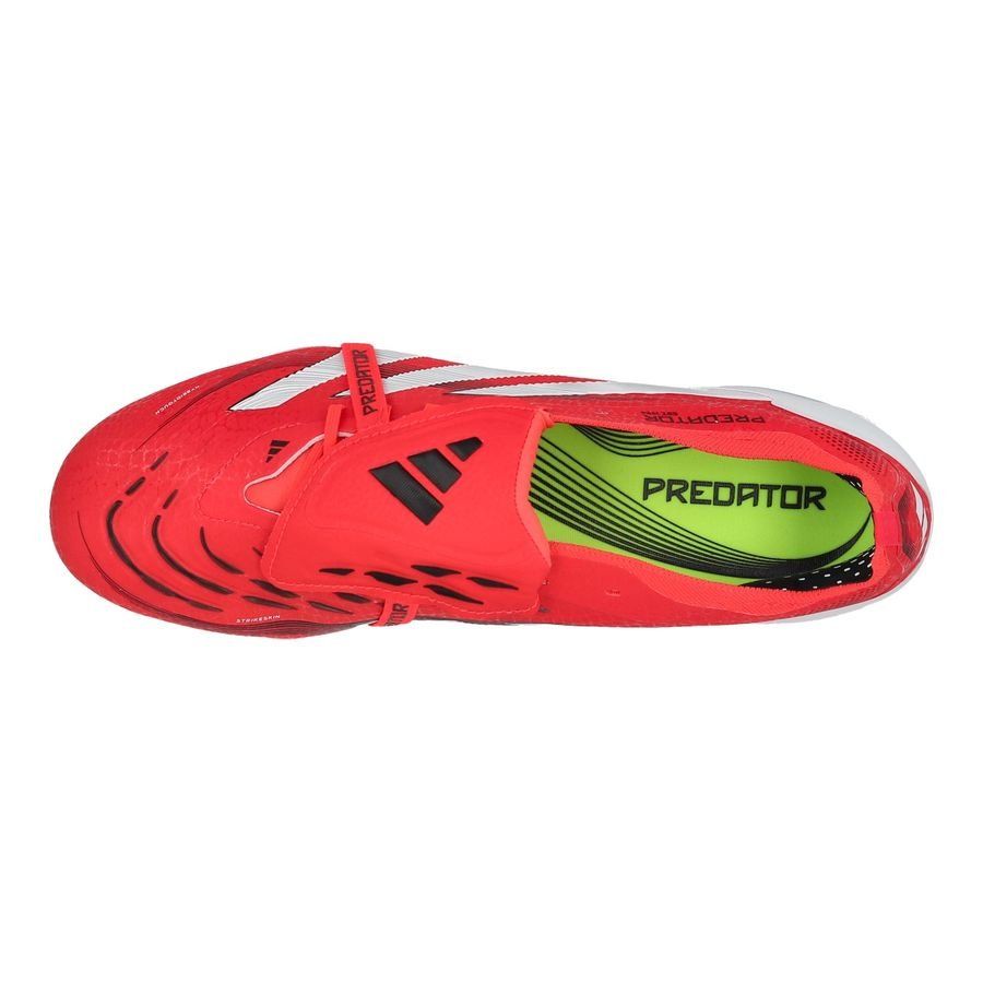 adidas Predator Elite Fold-over Tongue FG Pure Victory - Lucid Red/Blanc/Noir