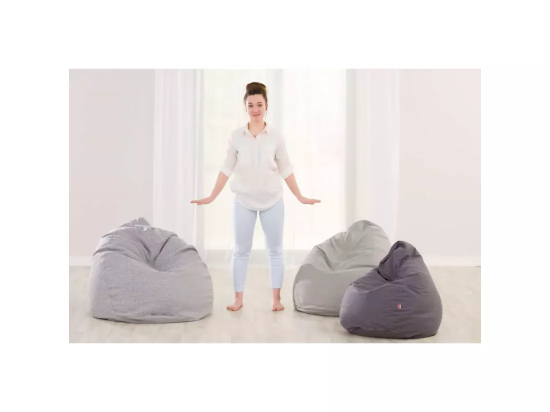 Pouf Sweet Drop Posh Velvet en velours - 60 x 60 x 105 cm