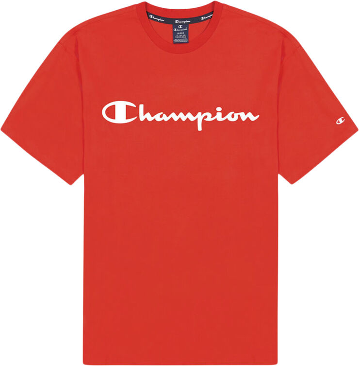 Champion Light Cotton Big Script Logo T-shirt Rød