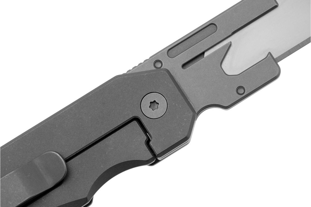 Big Idea Design Ti Utility Knife TI-UK Stonewashed Titanium, Stainless Steel, utility zakmes